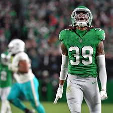 Philadelphia Eagles cornerback Eli Ricks draws