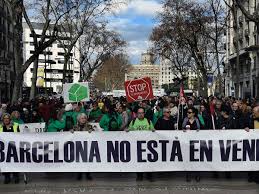 Hundreds of Barcelona Protesters