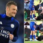 Leicester City's Jamie Vardy takes charge